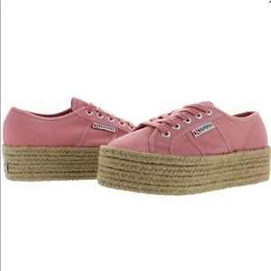SUPERGA platform espadrilles **FIT LIKE SZ 7**